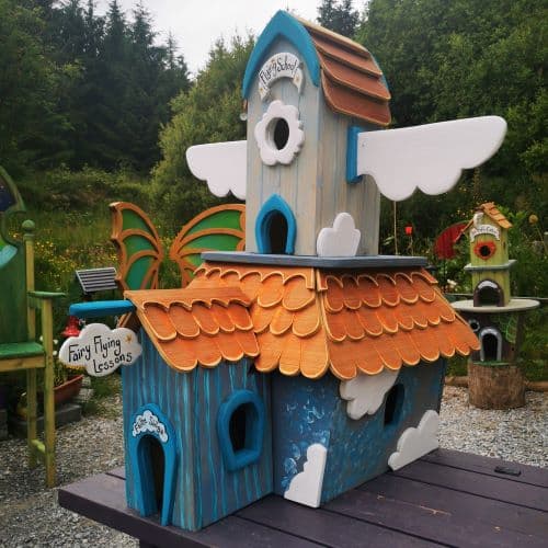 handmade fairy house for trail